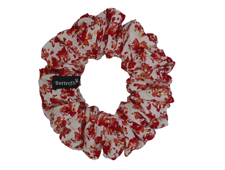 Floral Red/White Rayon