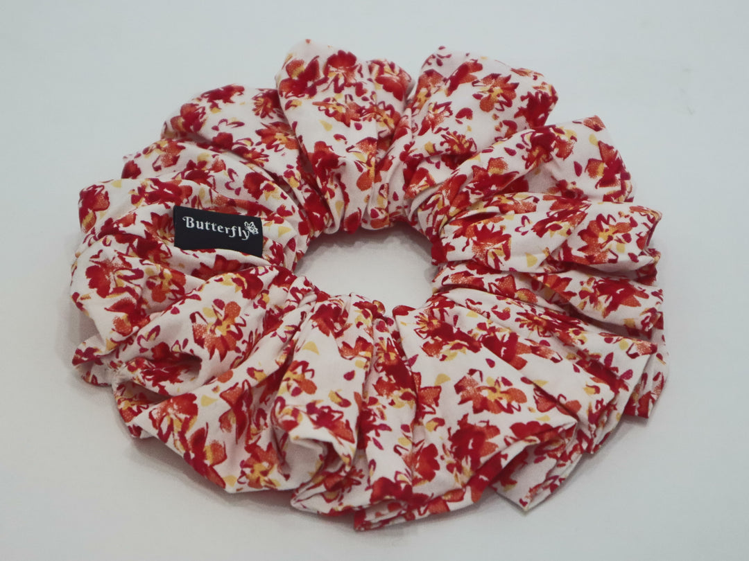 Floral Red/White Rayon