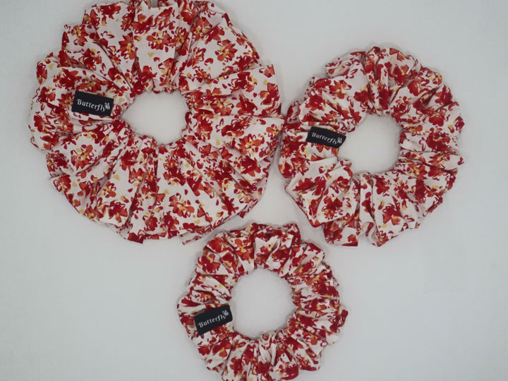 Floral Red/White Rayon