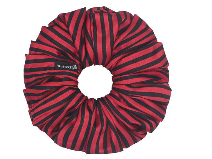 Satin Stripe Black/Red