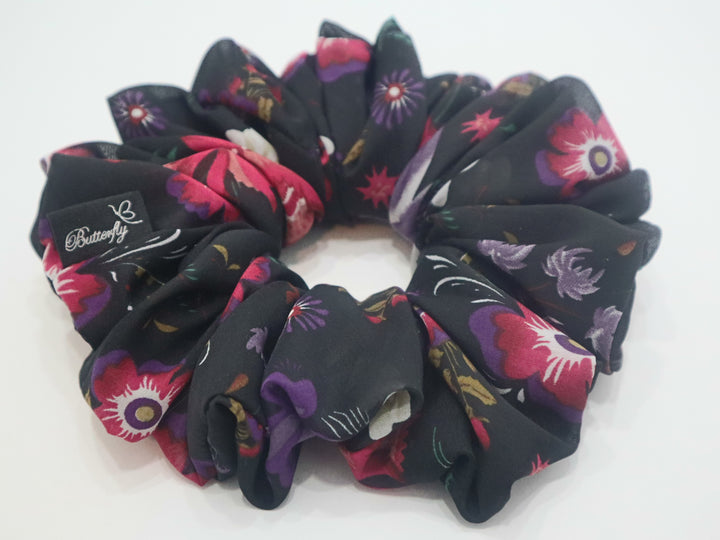 Chiffon Chanda-Orchid/Black